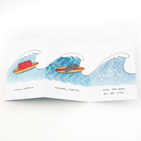 ⚡️5/$30⚡️Papyrus couch surfing, Father’s Day card - Picture 2 of 8